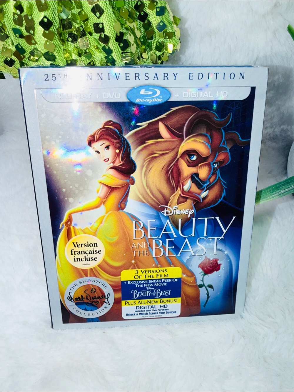 NIB Disney Beauty and the Beast 25th Anniversary Blu-ray 💝